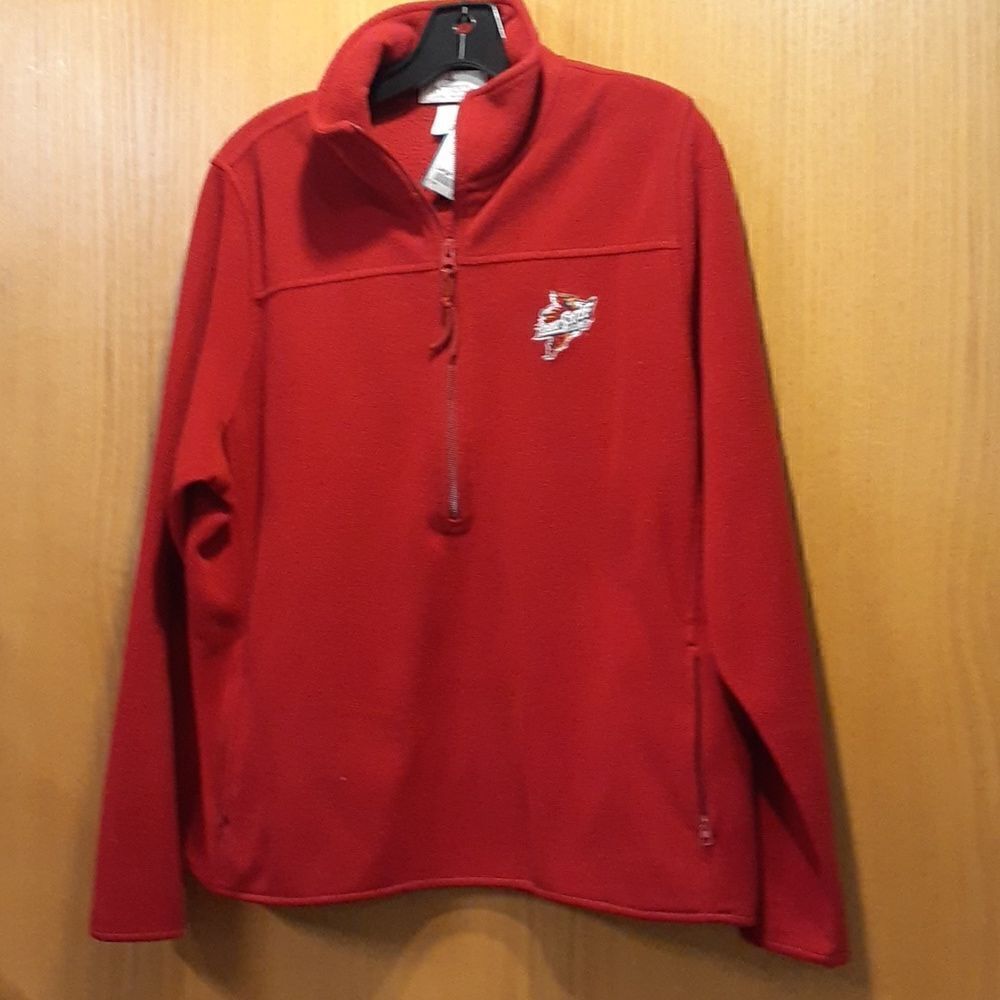 Iowa‎ State Cyclones woman's red fleece jacket size L.